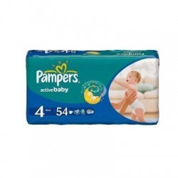 Подгузники, Pampers (Памперс) 7-14 кг р. 4 54 шт актив беби макси