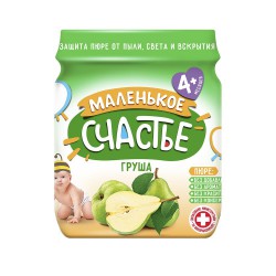 Пюре Маленькое счастье груша с 4 мес 90 г