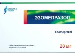 Эзомепразол, таблетки кишечнорастворимые покрытые оболочкой 20 мг 40 шт