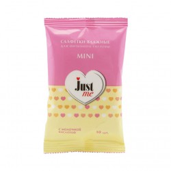 Салфетки влажные для интимной гигиены Just me мини 10 шт.