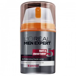 Крем для мужчин L'Oreal мен эксперт вита лифтинг антивозрастной комплекс увлажняющий уход 50 мл